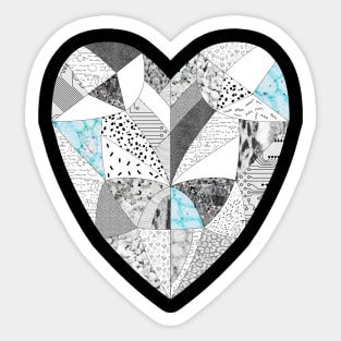 love heart shape Sticker